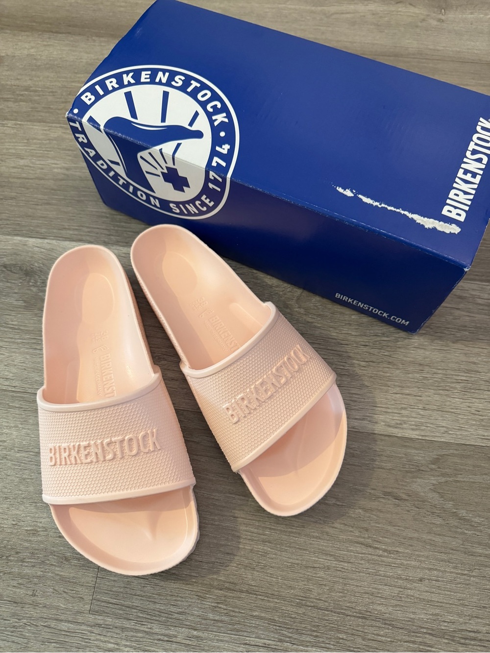 Birkenstock Barbados EVA Slide Sandals - Light Rose